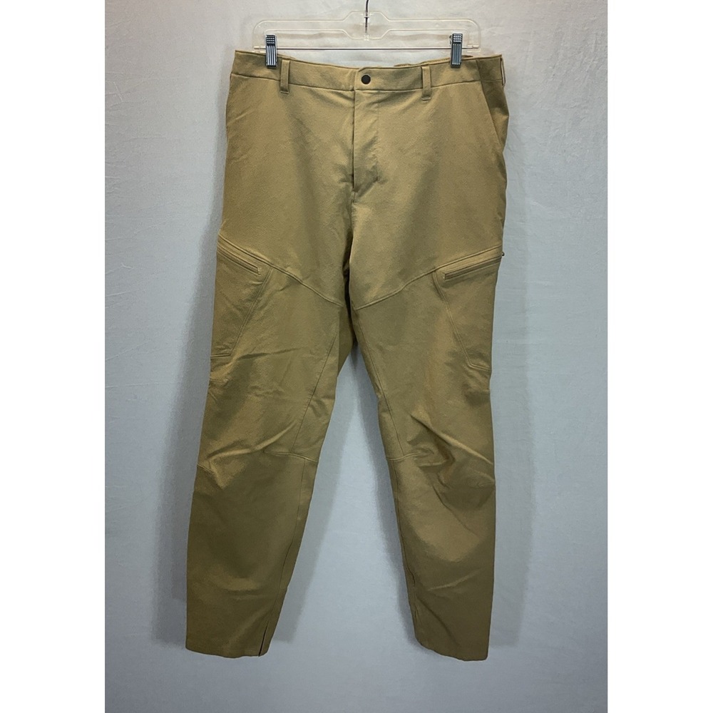 Lululemon Merino Wool Hiking Cargo Pant Size 36 Khaki Ripstop Outdoor Hiking